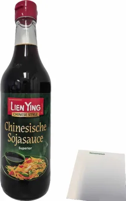 Produktbild von Lien Ying Chinesische Sojasauce Superior (500ml Flasche) + usy Block