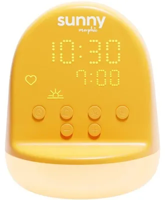 Obrázok produktu pre Detské budíky – MORPHÉE – SUNNY – 365 zvukových sprievodcov – Vzdelávacia nočná lampička – Žltá