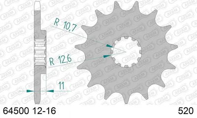 Produktbild von AFAM Kettenritzel 64500-14 Vorne für HUSQVARNA MOTORCYCLE TE Stahl
