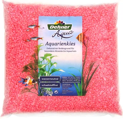 Produktbild von Dehner Aqua Aquarienkies, Körnung 4 - 6 mm, 5 kg, pink