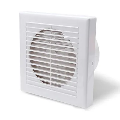 Produktbild von karpal Badlüfter Ventilator Wandlüfter Leise Weiß WC 150mm Mit Rückflussleitblech bis 320m³/h