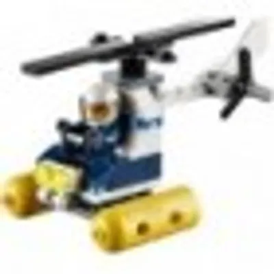 Produktbild von LEGO 30311 Polizei Hubschrauber Polybag LEGO Anzahl Anleitungen: 1, Anzahl Minifiguren: 1, Anzahl Teile: 46, Thema: LEGO City, Gewicht: 0.045 KG, Altersberatung: 5+, Veröffentlicht in: 2015, Zahl: 30311-1, EAN: 5702015357319, UPC: 673419233705
