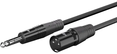 Produktbild von XLR-Kabel auf 6,35mm Klinke, 1 m
