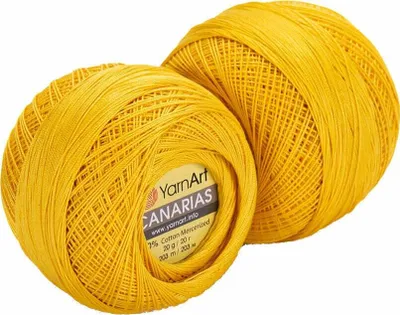 Zdjęcie produktu dla Yarn Art Canarias 6347 Dark Yellow Przędza szydełkowa