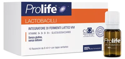 Immagine prodotto di Prolife Lactobacilli 10 Flaconcini 8 Ml