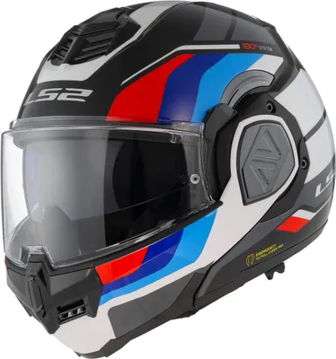 Produktbild von Reversibler Modularer Helm LS2 FF906 ADVANT Sport Glänzend Schwarz Blau Rot größe XS
