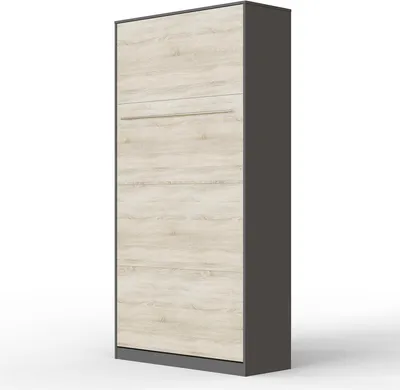 Produktbild von SMARTBett Schrankbett Standard Anthrazit/Eiche Sonoma 90 Vertikal