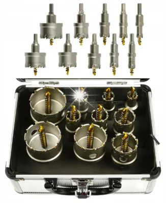 Produktbild von KRAFT&DELE Kernbohrer Hartmetall-Bohrer für Metall 10-tlg.