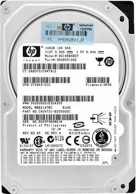 Produktbild von Festplatte HP 146 GB DG146BABCF 16Mb Cache SAS 10 000 RPM 2,5" 460850-002