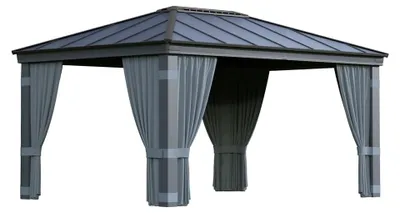 Produktbild von Palram - Canopia Vorhänge für Pavillon Dallas 4900 Grau