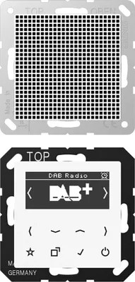 Obrázok produktu pre Rádio JUNG DABA1WW Smart DAB+ Mono Set (DABA1WW)