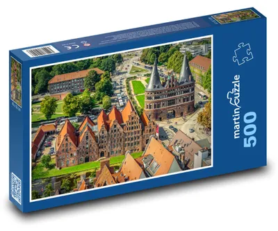 Produktbild von Puzzle 500 Historisches Zentrum von Lübeck - martinpuzzle