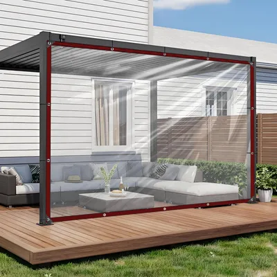 Productafbeelding van Transparante, waterdichte afdekzeil van PVC, 1,5 x 6 meter