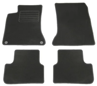 Fußmatten-Set für Mercedes A-Klasse W176, 09/2012-04/2018, 4-teilig, Schwarz