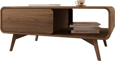 Produktbild von MIRJAN24 Couchtisch Helion L108 mit eins Schubladen (Farbe: Nuss Warmia)
