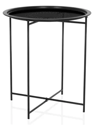 Produktbild von hjh LIVING Beistelltisch ALLRUND Couchtisch Rund Nachttisch B 46.0 cm H 52.0 cm