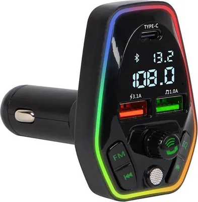 Image de Émetteur FM Bluetooth T-05 Chargeur Type-C 20 W