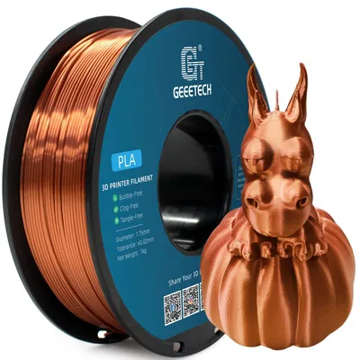 Produktbild von GEEETECH PLA filament 1,75mm Silk Copper für 3d Drucker 1KG Spool