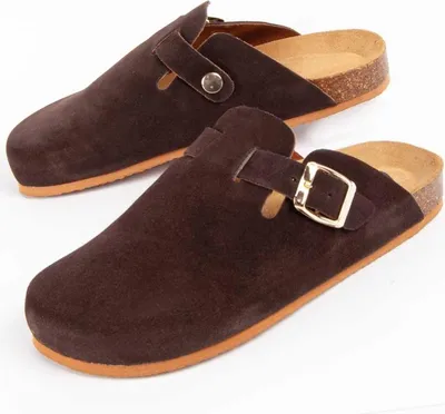 Produktbild von Purapiel Clog Tejano Braun