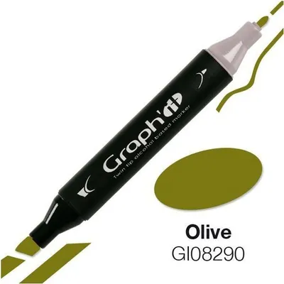 Immagine prodotto di Pennarello Graph'It con doppia punta - Oliva