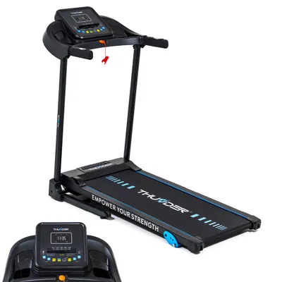 Image de Tapis de course Thunder G8000 110 cm x 40 cm  12,8 km/h FitShow pliable Haut-parleur Bluetooth Roulettes de transport