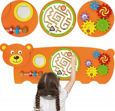 Image de Viga Toys Planche de manipulation sensorielle Ours