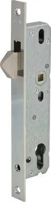 Produktbild von Schiebetürschloss mit Hakenfalle PZW Dornmaß 30mm VK 8mm Schiebetür Schloss, Stahl verzinkt