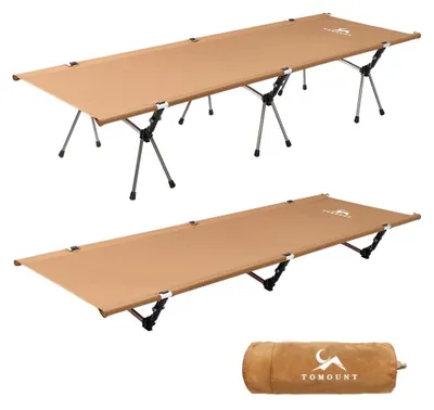 Produktbild von Faltbett für den Campingbereich – Campingbett – Aluminium – 100 % Polyester – Schwarz – Für Camping und Balkon
