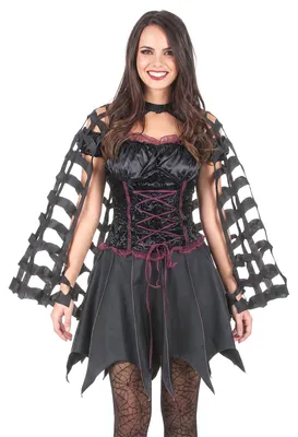 Image de Cape de chauve-souris accessoire de costume de vampire noir - taille unique