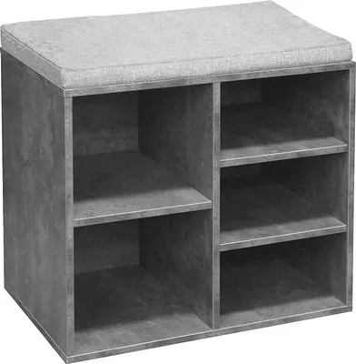 Produktbild von Schuhbank Katja5 mit gepolsterter Sitzfläche, 52 cm breit, 48 cm hoch, 30 cm tief