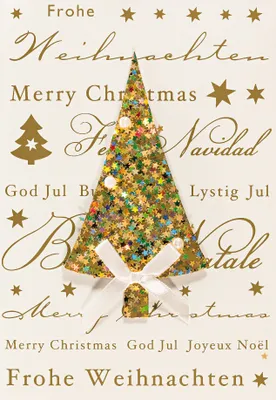 Produktbild von Weihnachten  Glückwunschkarte im Format 115 x 17cm mit Umschlag