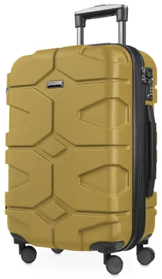 Image de HAUPTSTADTKOFFER - X-Kölln - Valise à main trolley avec soufflet d'extension 4 roues robuste coque dure valise de voyage extensible, serrure TSA 50 L,Herbstgold