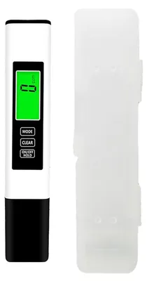Productafbeelding van Waterkwaliteit Tester - TDS Meter EC Meter - Water Purity Testen - Dubbele Kleur Backlight - 6.06x1.18x0.55 Inch - Wit