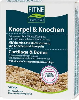 Zdjęcie produktu dla FITNE Chrząstka i Kości | 60 kapsułek | kompleks składników odżywczych z glukozaminą i kwasem hialuronowym | wegańskie