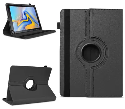 Produktbild von Tablet Hülle für Samsung Galaxy Tab A 10.5 2018 Tasche Schutzhülle 360° DrehbarFarben:Schwarz