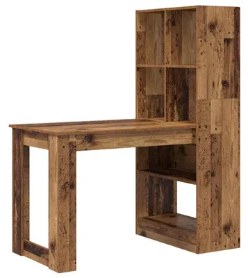 Immagine prodotto di Scrivania - Tavolo da lavoro - Scrivania in legno massello - Scrivania da studio - Scrivania in legno antico - Finitura in legno robusta