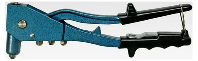 Produktbild von Blindnietzange, 250 mm I Nietzange I Nietwerkzeug Aluminium 2,4 mm-4,8 mm Nieten I Handnietzange ergonomisch I Aluminiumnietzange mit wechselbaren Mundstücken
