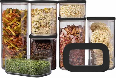 Produktbild von Mepal MODULA Vorratsdosen Set 7-teilig schwarz