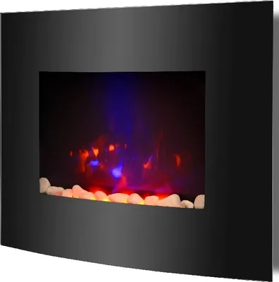 Produktbild von Syntrox Germany Wandkamin Manoki Elektrokamin 2000W LED-Flammeneffekt schwarz