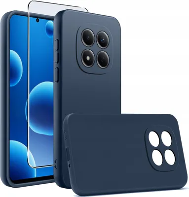Produktbild von Mattes Slim-Silikon-Case für das Xiaomi Redmi Note 15 Pro 5G + 9H-Glas