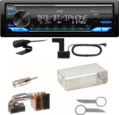 Produktbild von JVC KD-X482DBT Bluetooth DAB Einbauset für Mercedes SLK R170 W208 W210