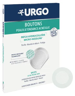 Produktbild von Urgo Anti-Pickel-Patch - Micro-needling & Hydrocolloid, 9 Stück