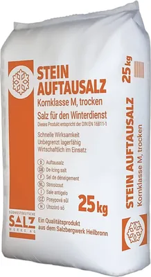 Produktbild von Stein Auftausalz 25kg Streumittel Streusalz KL-M Schnee Winter Eis Frost Premium