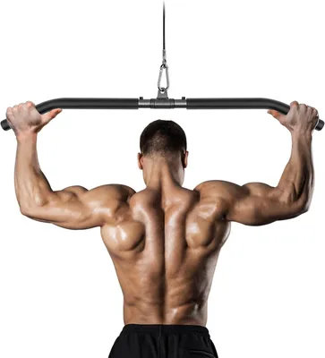 Image de Barre de musculation - Renforcement musculaire - Conception modulable - 85 cm - Noir