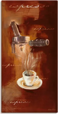 Produktbild von ARTland Leinwandbild Espresso I Größe: 20x40 cm