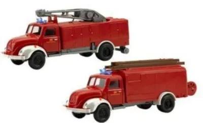 Produktbild von Wiking Set Postshop Edition Deutsche Bundesbahn Nr. 5 Bahnfeuerwehr