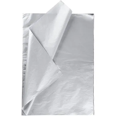 Produktbild von Creativ Company Seidenpapier, Blatt 50x70 cm, 14 gr, Silber, 25 Blatt 1 Box