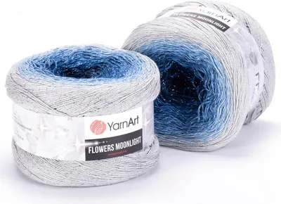 Obrázek produktu pro YarnArt Flowers Moonlight příze 250 g / 100 m - barva 3271 - pletací a háčkovací příze