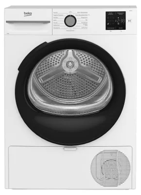 Produktbild von Beko BM3T38220X Wärmepumpentrockner 8kg Knitterschutz Hygienic Drying