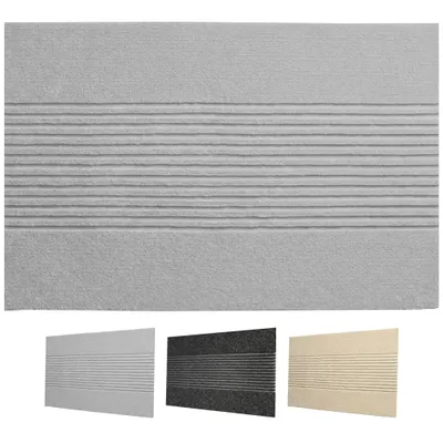 Produktbild von Floordirekt Schmutzfangmatte Circa, waschbare Fußmatte für Innen & Außen, rutschfeste Türmatte flach, wetterfest - Graue Streifen, 90x150 cm